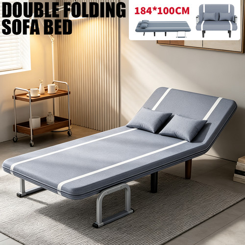 Double fabric sofa bed sleeper - double,