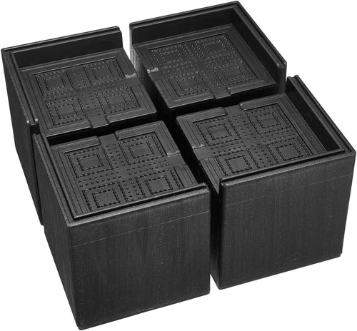 Bed risers 3in - 3in, heavy