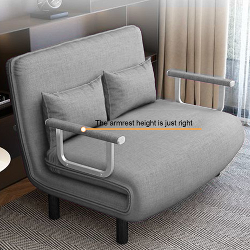 Folding double fabric sofa bed - folding,