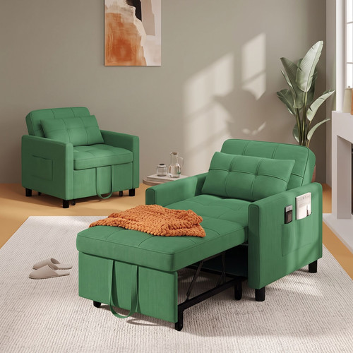 Single chair bed - bed, pull