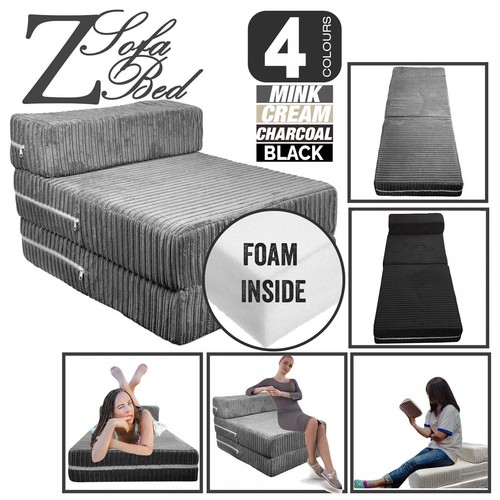 Jumbo cord single chair bed - chair,