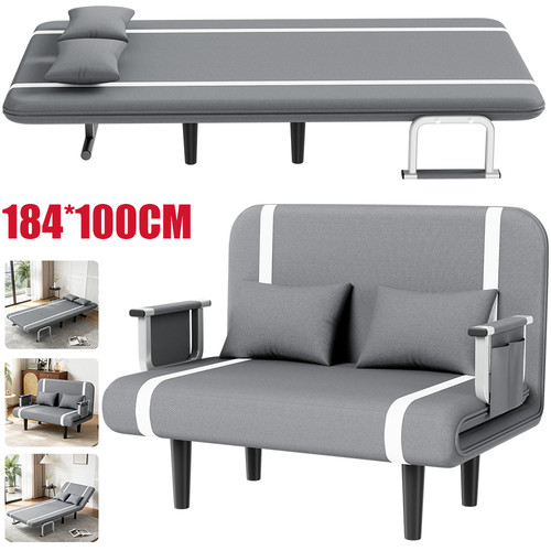 Double fabric sofa bed sleeper - fabric,