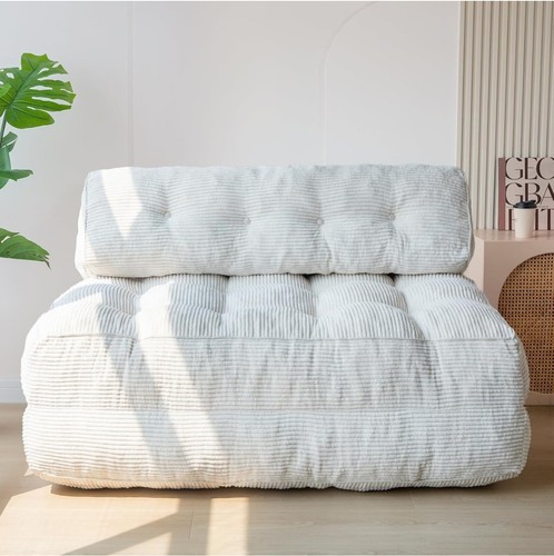 Folding sofa bed beige - sofa, double