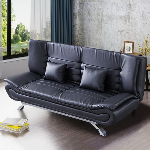 190cm leather sofa bed - leather,