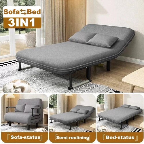 Folding double fabric sofa bed - double,