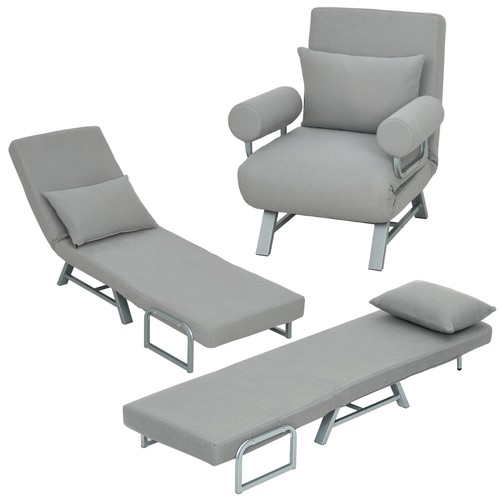 Homcom single sofa bed in - sofa, bed,