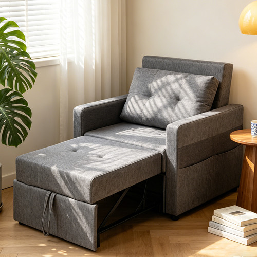 Single sofa bed chair - bed,